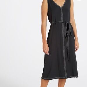 Nine Britton Black Dress with Tie Waist